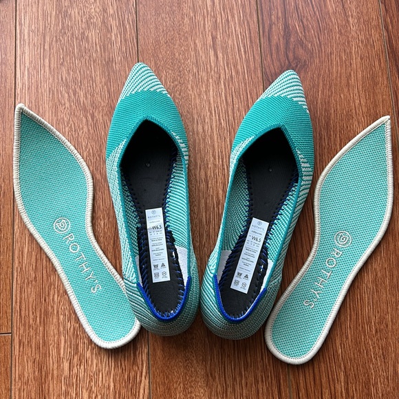 Rothy’s The Point Calypso Teal 6.5 EUC - Picture 8 of 10